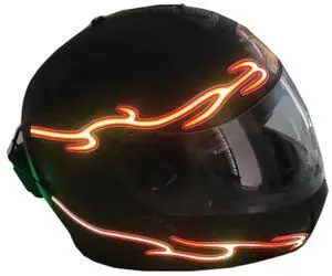 Yingshan Motorcycle Helmet LED Cold Light Waterproof Strip Sticker Flashing Warning Lamp
