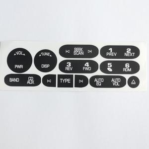 Paiying New Radio Button Repair Decal Sticker Kit For Cadillac Isuzu 2002-2006