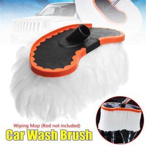 Furulu Wiping Mop Head Milk Silk Brush Soft Bristles Car SUV Wash Dusting Cleaning Tool