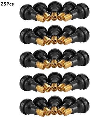 Furulu 25Pcs Tr412 Tubeless Tire Valve Stems Stubby For Atv Car Motorcycle
