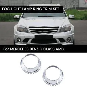 Yingshan 2Pcs Fog Lamp Ring Trim Set For Mercedes-Benz W204 C63 AMG 2048851774 2048851874 Yingshan 2Pcs Fog Lamp Ring Trim Set For Mercedes-Benz W204 C63 AMG 2048851774 2048851874