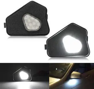 Acaigel Pair Full LED Under Mirror Puddle Lights For Mercedes C E S CLA CLS GLK Class