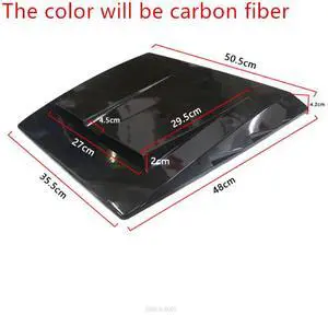 Acaigel Universal Car Exterior Hood Vent Scoop Cover  Air Intake Grille Inlet Trim