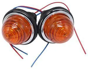 Yingshan 2Pcs Front/Rear Amber Indicator Lamps Lights For Land Rover Classic Mini Lucas L594 Yingshan 2Pcs Front/Rear Amber Indicator Lamps Lights For Land Rover Classic Mini Lucas L594