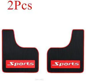 Acaigel 2Pcs Sports  Mud Flaps Mudflaps Splash Guards Fender Flares Front Rear For Car Pickup Suv Van Truck