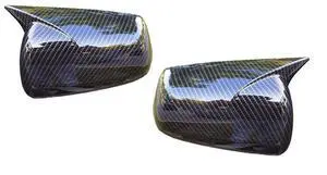 Furulu Ox Horn Rearview Side Mirror Cover For 2008-2012 Mitsubishi Lancer