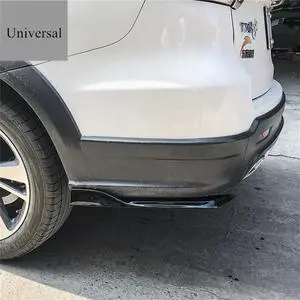 Acaigel 2x  SUV Car Rear Bumper Side Chin Splitter Winglet Kit Glossy Black ABS