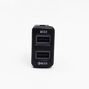 Yingshan 18W Car Charger Dual-Usb Qc3.0 Fast Charging For Toyota Tacoma Fj Cruiser Hilux