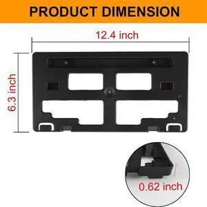 Yassdwbn Front License Plate Bracket Holder Black For Ford Ranger 2019-2022 Yassdwbn Front License Plate Bracket Holder Black For Ford Ranger 2019-2022