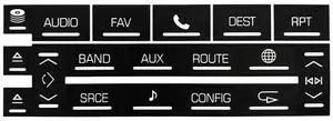 Paiying Radio Worn Button Repair Decal For Cadillac Escalade Ext Esv 07-13 Paiying Radio Worn Button Repair Decal For Cadillac Escalade Ext Esv 07-13
