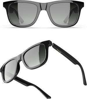 TUGAU Auto dimming0.01s LCD smart glasses Polarized Bluetooth5.0 TWS Directional Audio Music Phonecall Sari IP66 waterproof 13 Mins magnetic fast charge TR90 superlight Textured hinge Inspired design