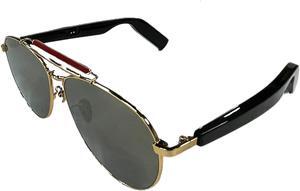 Modern gold frame Tugau Audio Sunglasses polarised lenses fashion frame built in Bluetooth5.0 TWS directional earphones UV protection square frame sunglasses masculine sunglasses