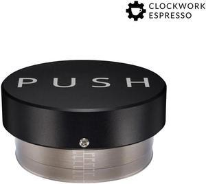 Clockwork Espresso PUSH Coffee Tamper with Base Ø 58mm Leveler Distributor Coffee Tool for Espresso