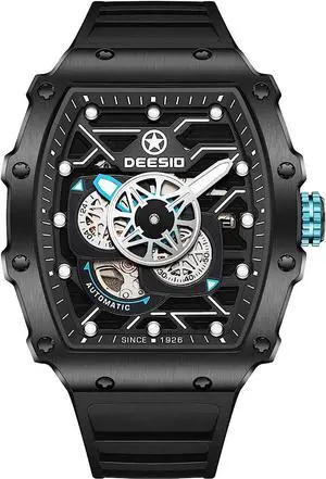 DEESIO Watches for Men, 43mm Automatic Mechanical Watch for Men 50 Meter Diving Depth Sport Luminous Sapphire Mens Watch Calendar Luxury Fashion Waterproof, Mechanical Watch