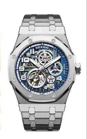 DEESIO Watches for Men, 43mm Automatic Mechanical Watch for Men 50 Meter Diving Depth Sport Luminous Sapphire Mens Watch Calendar Luxury Fashion Waterproof, Mechanical Watch