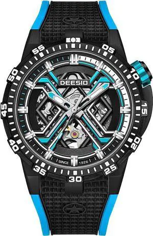 DEESIO Watches for Men, 43mm Automatic Mechanical Watch for Men 50 Meter Diving Depth Sport Luminous Sapphire Mens Watch Calendar Luxury Fashion Waterproof, Mechanical Watch