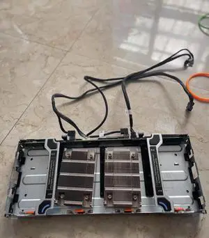 Dell R730XD built-in 4*3.5 inch hard drive expansion upgrade cage backplane 4FHR4 4T7KV cage plus radiator plus cable full set