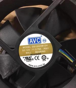 Original AVC DS12025B12H fan 120*120*25mm 12V 0.75A 12CM 4pin PWM #M730 QL