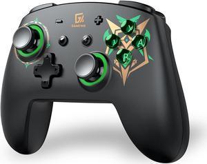 GAME'NIR Fantasy Shield Black Wireless Switch Controller, Switch Pro Controller for Switch/Switch Lite/Switch OLED with Dual Motor, LED Light, Programmable Combo, Button Memory, Turbo Function