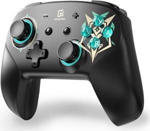 GAME'NIR Fantasy Shield Black Wireless Switch Controller with NFC, Switch Pro Controller for Switch/Switch Lite/Switch OLED with Dual Motor, LED Light, Programmable Combo, Button Memory Turbo Functio