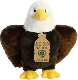 Aurora® - Medium Brown Eco Nation - 9.5" Eagle - Eco-Friendly Stuffed Animal