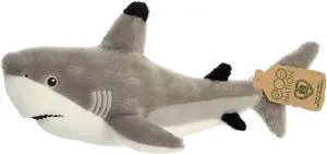 Aurora® - Large Gray Eco Nation - 15" Blacktip Shark - Eco-Friendly Stuffed Animal