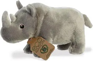 Aurora® - Medium Gray Eco Nation - 9.5" Rhinoceros - Eco-Friendly Stuffed Animal