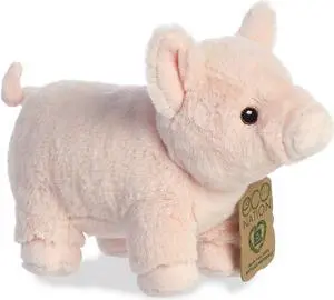 Aurora® - Medium Pink Eco Nation - 9.5" Pig - Eco-Friendly Stuffed Animal