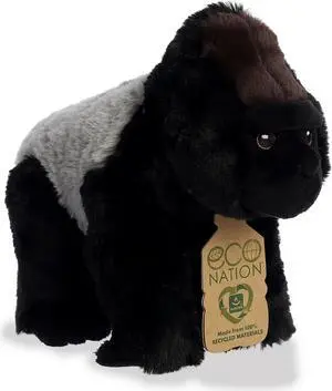 Aurora® - Medium Black Eco Nation - 9.5" Silverback Gorilla - Eco-Friendly Stuffed Animal
