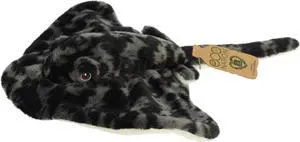 Aurora® - Medium Black Eco Nation - 12" Stingray - Eco-Friendly Stuffed Animal