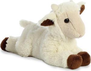 Aurora® - Small White Mini Flopsie - 8" Goat Kid - Adorable Stuffed Animal