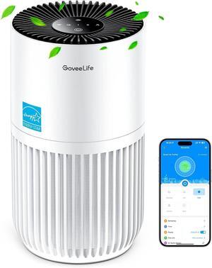 Mini Air Purifier for Bedroom, HEPA Smart Filter Air Purifier with App Alexa Control for Pet Hair, Odors, Pollen, Smoke, Portable Air Cleaner with 3 Speeds, 2 Modes, Timer, Aroma for Home