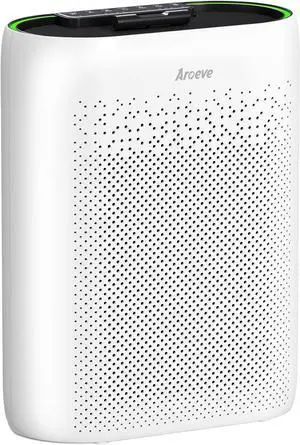 Air Purifiers for Home Large Room with Automatic Air Detection Cover 1095 Sq.Ft Impressive Filter Layer Remove Dust, Pet Dander, Pollen for Home, Bedroom, Dorm Room, MKD05- White