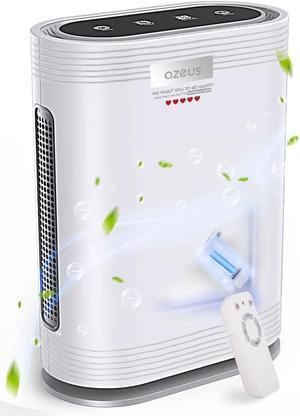 True HEPA Air Purifier for Home, Up to 2160 sq ft Large Room, UV light | Ionic Generator | Office or Commercial Filter 99.97% Pollen Smoke Dust Pet Dander Auto Mode Sensor