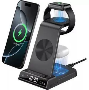 3In1 Wireless Charger Fast Charging Station Dock For Apple Watch Air Pods iPhone