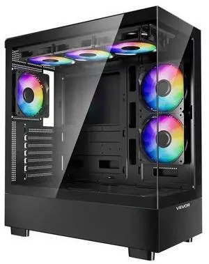 Mid-Tower ATX PC Gaming Case Computer Case with 6 x 120 mm PWM ARGB Fans