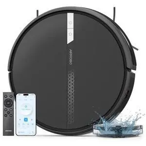 AIRROBO 3000Pa Robotic Robot Vacuum and Mop Cleaner Self-Charging 120Min Runtime
