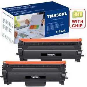 2PK TN830XL Toner For Brother TN830 XL DCP-L2640DW HL-L2405W L2460DW MFC-L2820DW