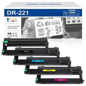 Bateria 4PK DR221CL DR221 compatível com Brother HL3140CW HL-3170CDW MFC-9340CDW