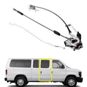 Side Hinged Door Latch Assembly compatible for Ford E150 E250 E350 RH Side Do...