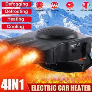 200W Portable Electric Car Heater 12V DC Heating Fan Defogger Defroster Demister