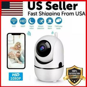 1080P WiFi Wireless Indoor Home Security Camera Night Vision Baby Pet Monitor Can View On Apple OR Android - Auto Tracking Pivots