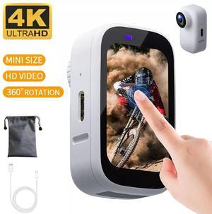 Sport Action Camera 4K HD Wireless Camera Mini Portable Body Camera Audio DVR 4K Camera + 64GB Card