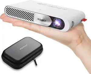 WEMAX Go Ultra Pocket Laser Projector, 300 ANSI Lumens Mini Portable DLP Project