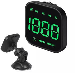 Digital Car HUD GPS Speedometer Head Up Display MPH KMH Compass Overspeed Alarm