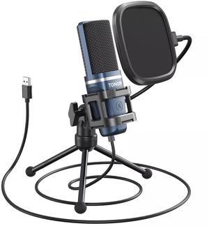 TONOR Gaming USB Microphone for PC, Cardioid Condenser Computer Mic with Tripod