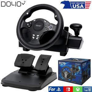 DOYO 270° Gaming Racing Steering Wheel With Pedals For PS4 PS3 PC XBOX One 360