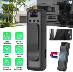 Mini HD 1080P Clip Camera Video Audio Recorder Infrared Night Vision 180° Rotate
