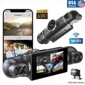 4 Channel Car Dash Cam HD 1080P WiFi DVR Video Driving Recorder Night Vision NEW