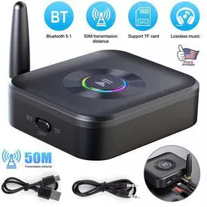 Wireless Bluetooth Receiver Audio Amplifier Speaker 3.5mm Audio Adapter Car Home